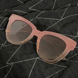 Chic Pink-brown Sunglasses - retro inspired excellent condition